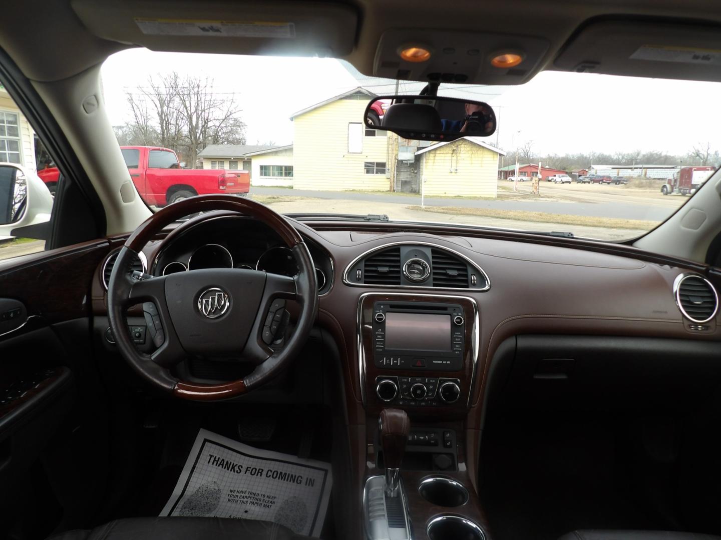 2014 White /Brown Buick Enclave (5GAKRBKD8EJ) , located at 401 First NE, Bearden, AR, 71720, (870) 687-3414, 33.726528, -92.611519 - Photo#23